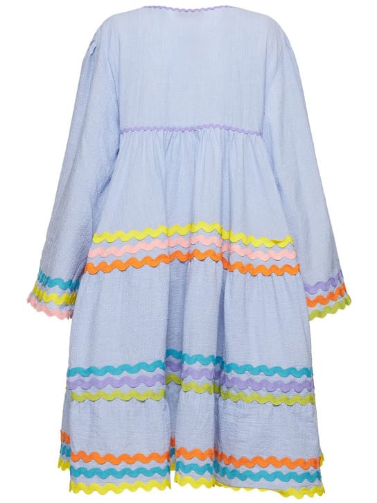 Flora Sardalos: Tiered cotton flared dress