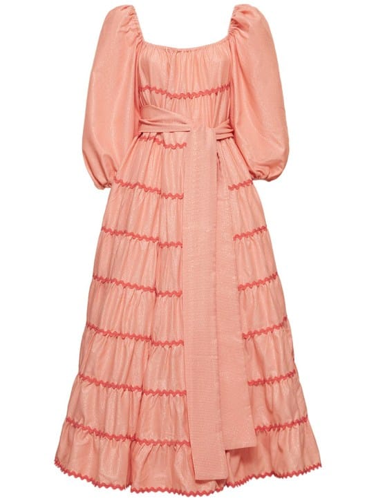 Flora Sardalos: Tiered cotton maxi dress
