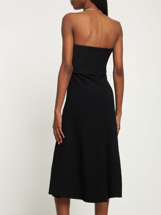 Bite Studios: Strapless maxi dress with foldover bodice