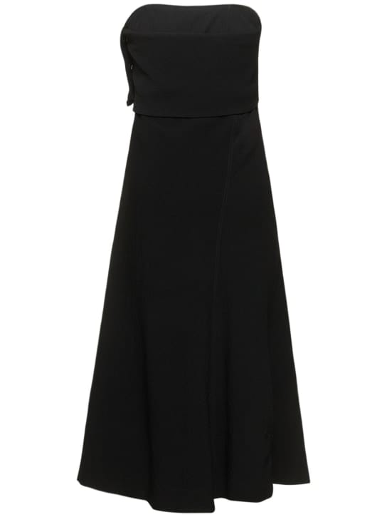 Bite Studios: Strapless maxi dress with foldover bodice