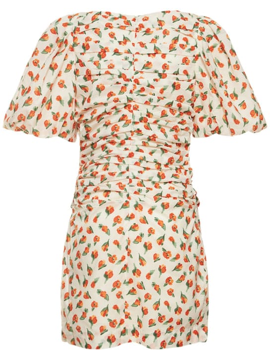 Designers Remix: Ruched organic cotton mini dress