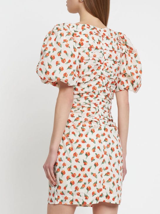 Designers Remix: Ruched organic cotton mini dress