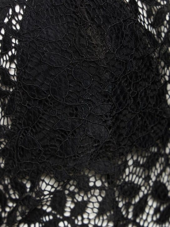 Musier Paris: Vestido largo halter con encaje