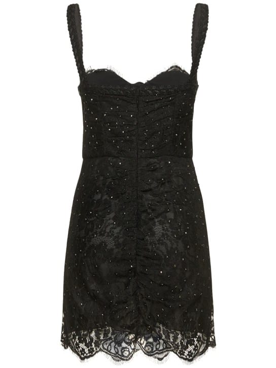 Alessandra Rich: Bustier mini dress with crystals