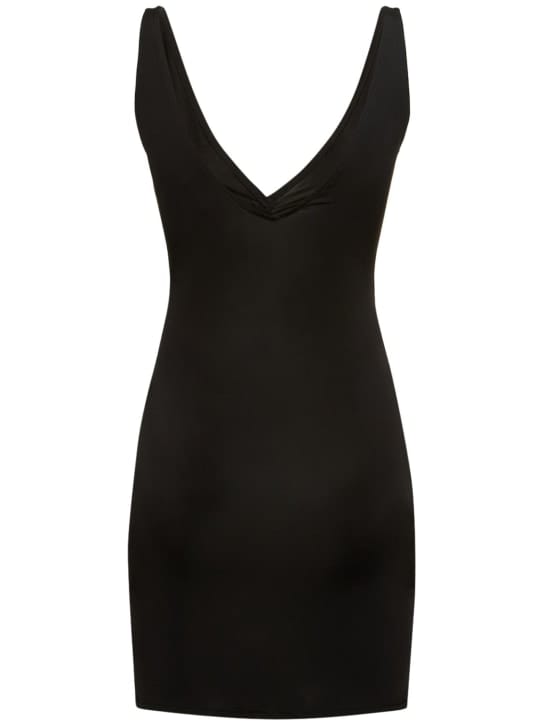 Louisa Ballou: Vestido corto de punto drapeado