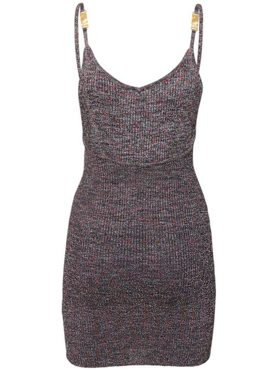GCDS: Ribbed knit mini dress