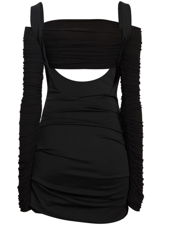 Interior: Gerafftes Minikleid mit Cut-outs