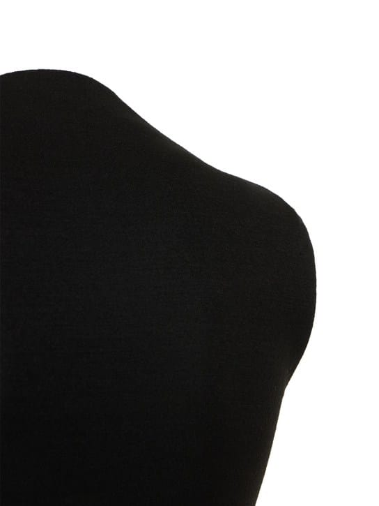Gauchere: Lambskin leather long dress