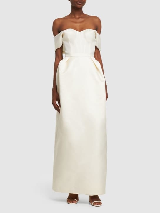 Rosie Assoulin: Silk maxi dress with bow