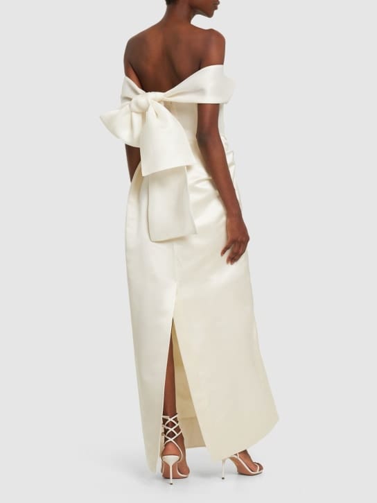 Rosie Assoulin: Silk maxi dress with bow