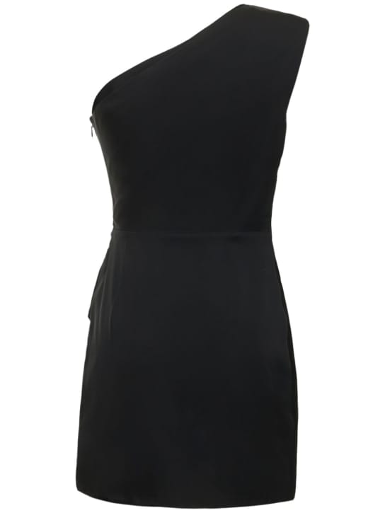 Roland Mouret: Stretch silk one-shoulder mini dress