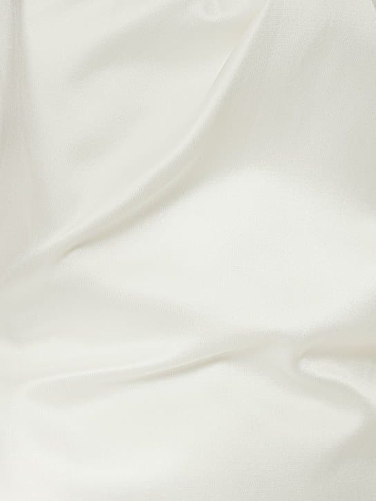 Roland Mouret: Satin strapless gown with bustier