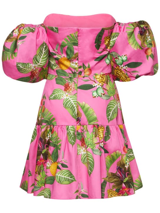Borgo De Nor: Cotton mini dress with puff sleeves