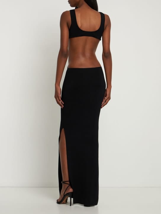 Aya Muse: Cut-out maxi dress with metal hardware