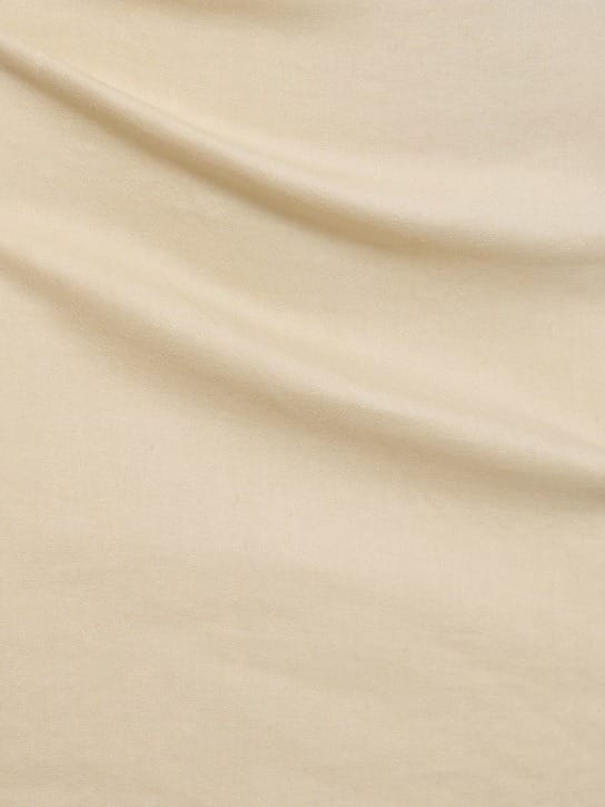 Anemos: Linen sheath dress with cut-out