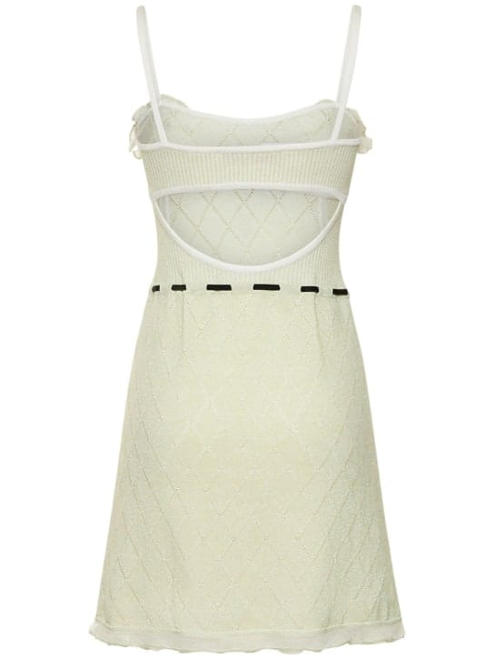 Cormio: Ausgestelltes Minikleid aus Baumwollstrick