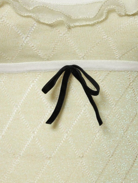 Cormio: Ausgestelltes Minikleid aus Baumwollstrick
