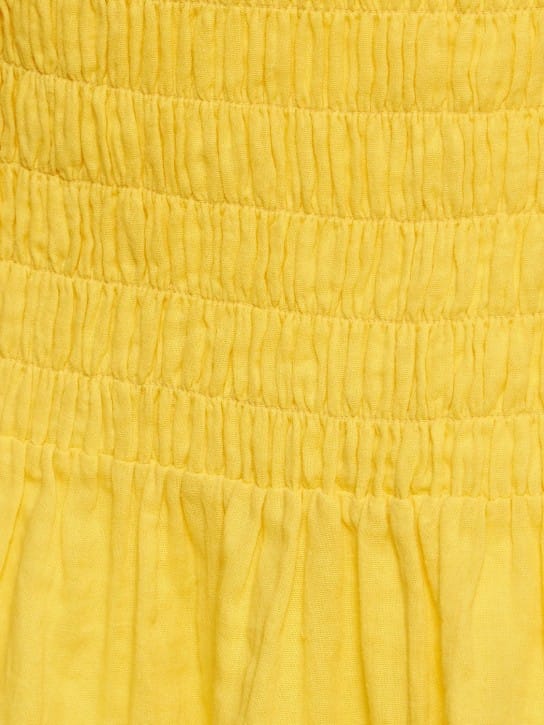 Maria de la Orden: Minikleid aus Baumwolle mit Smokung