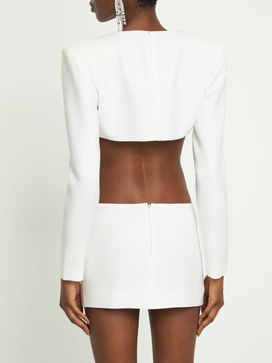 Mônot: Cut-out cr pe mini dress