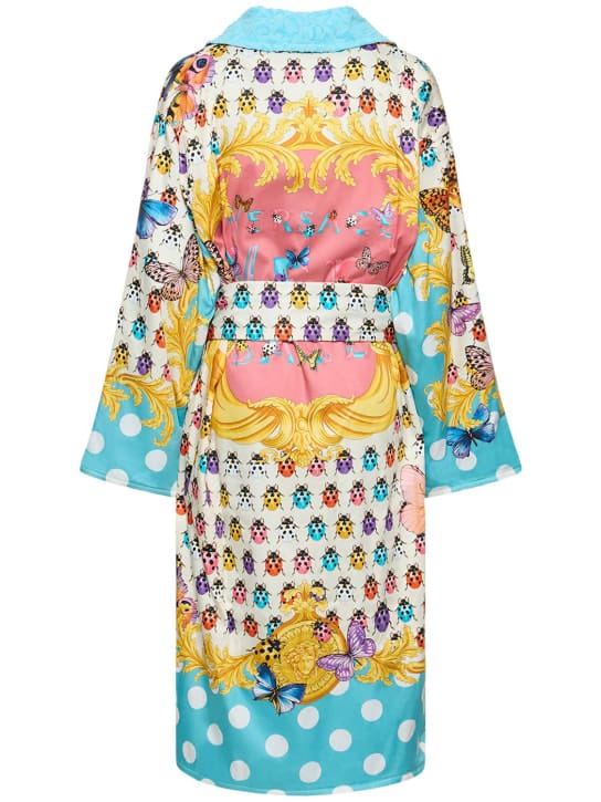 Versace - La Vacanza印花浴袍