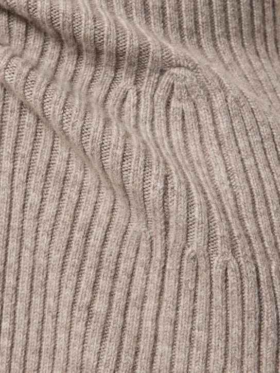 Michael Kors Collection: Abito midi in cashmere a costine
