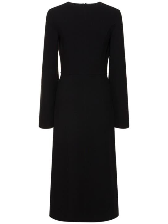 Michael Kors Collection: Abito midi in lana vergine con spacchi