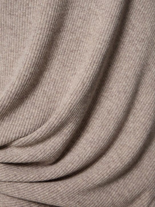Michael Kors Collection: Abito lungo monospalla in cashmere