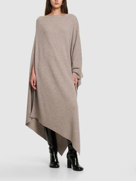Michael Kors Collection - 单肩羊绒针织长款罩衫