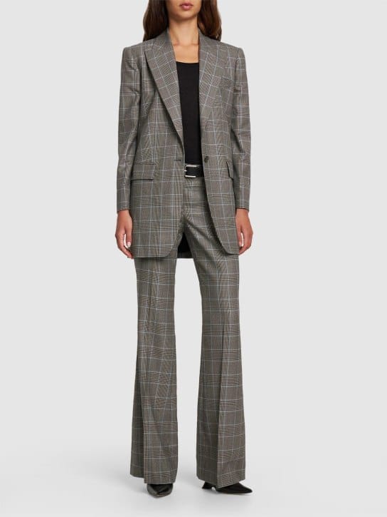 Michael Kors Collection - Haylee羊毛绉纱精裁喇叭裤