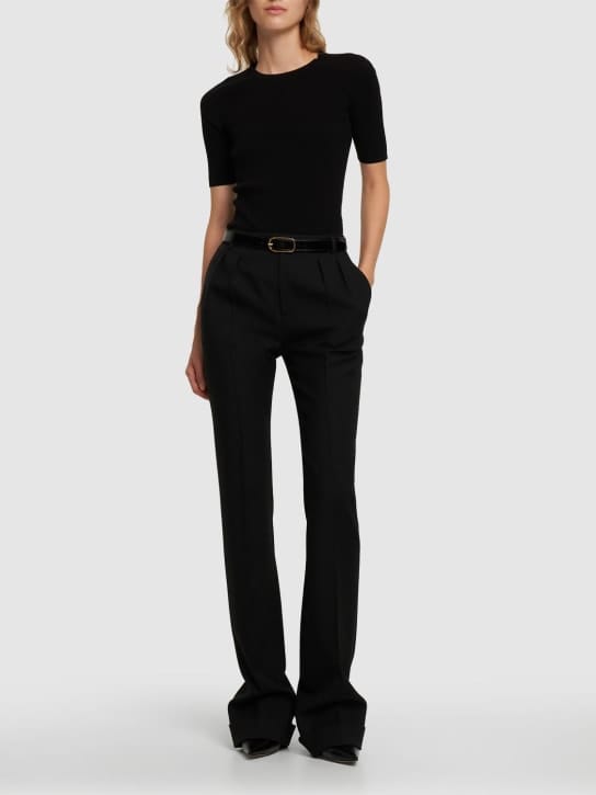 Michael Kors Collection - 罗纹针织粘胶纤维毛衣