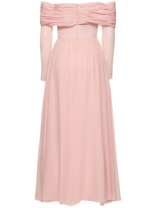 Giambattista Valli: Off-shoulder silk long dress