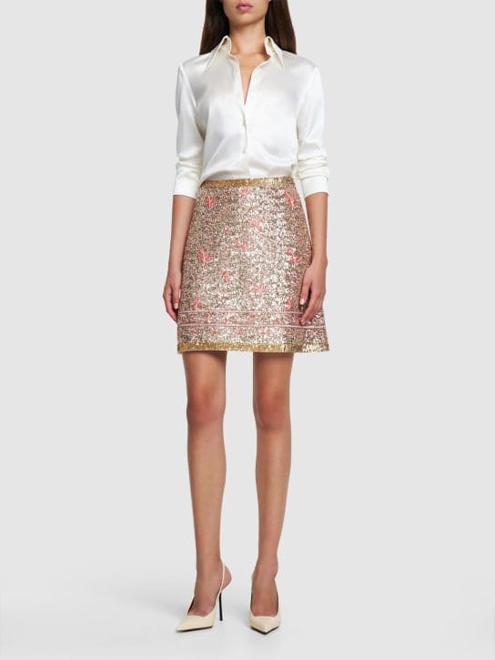 Giambattista Valli - 亮片迷你短裙