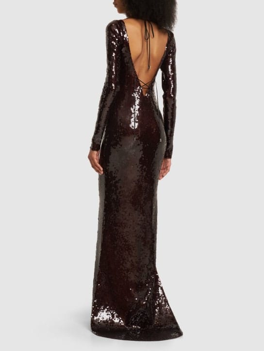 16arlington: Sequined maxi dress