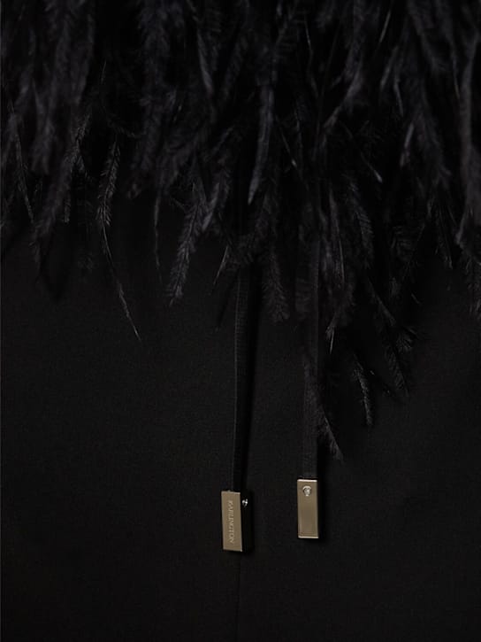 16arlington: Mini dress with ostrich feathers