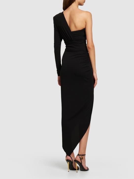 Alexandre Vauthier: Abito lungo monospalla drappeggiato