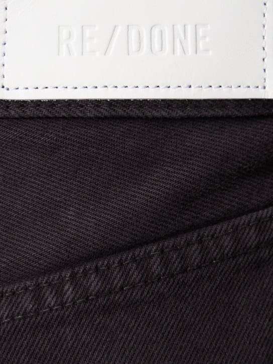 RE/DONE: High-waisted shorts with frayed hem