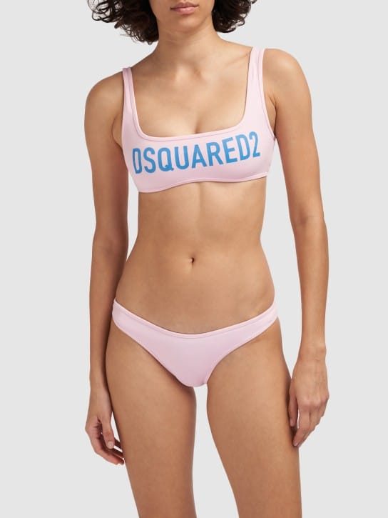 Dsquared2 - Logo印花比基尼泳裤