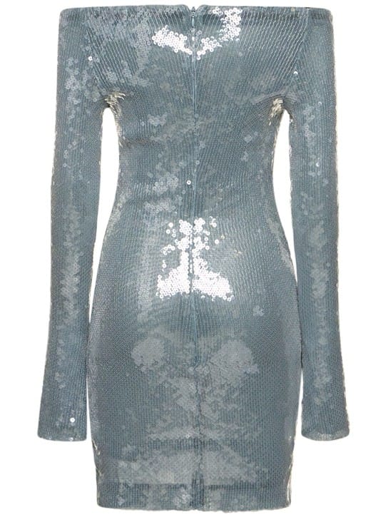 16arlington: Sequin cut-out mini dress