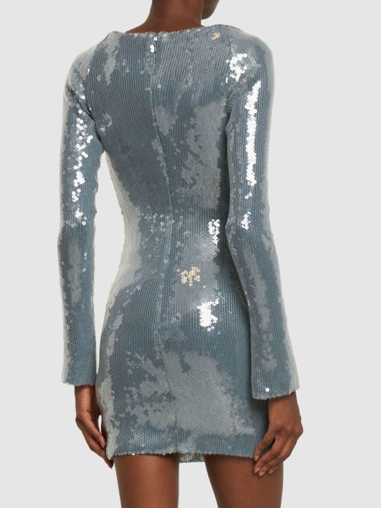 16arlington: Sequin cut-out mini dress