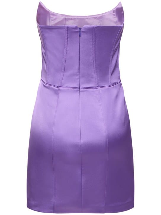 Giuseppe Di Morabito: Stretch satin corset mini dress