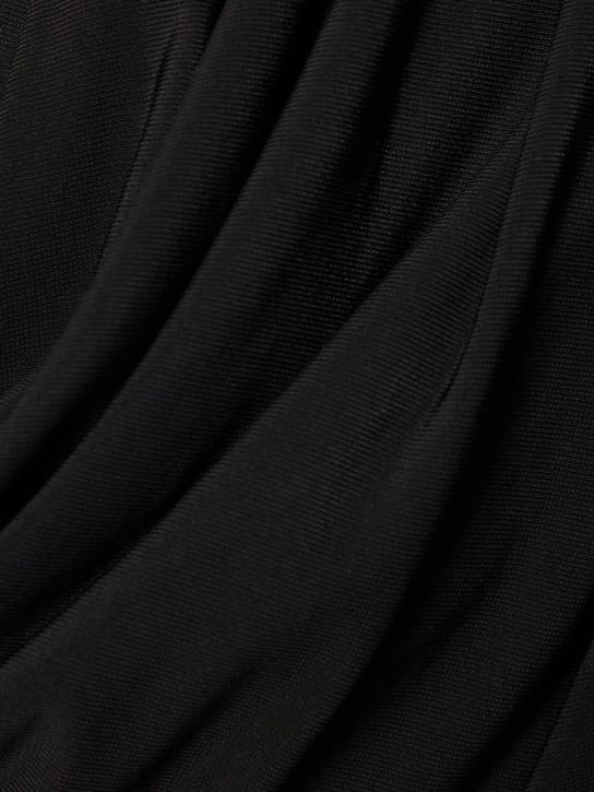 Giuseppe Di Morabito: Draped hooded mini dress