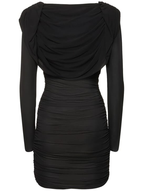 Giuseppe Di Morabito: Draped hooded mini dress