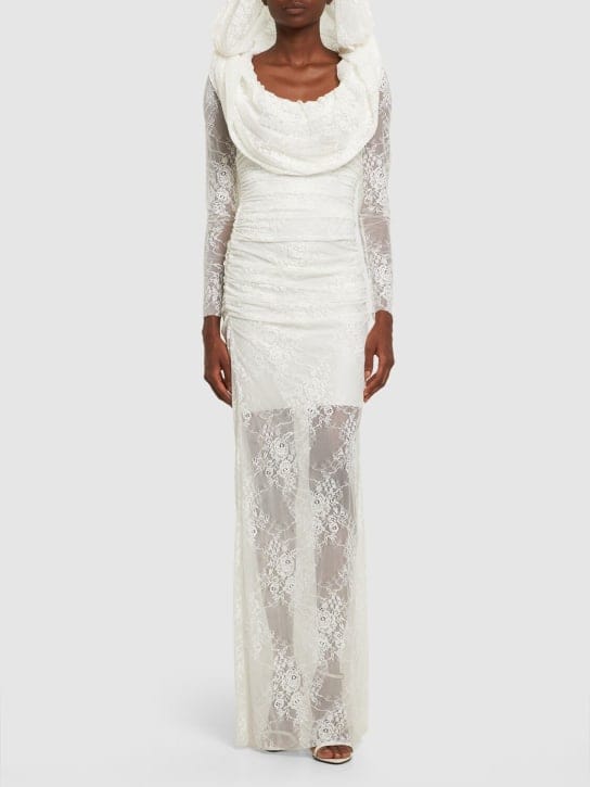 Giuseppe Di Morabito: Long Dress with Draped Neckline