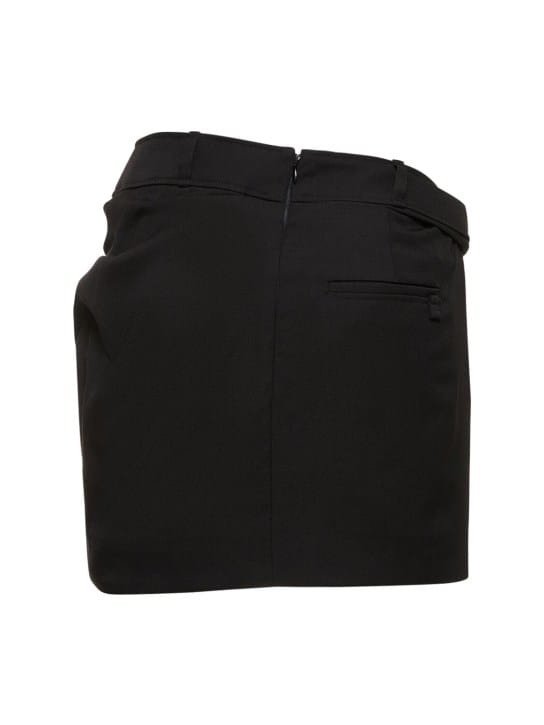 Jacquemus: La Mini Jupe Bahia羊毛绉纱迷你短裙