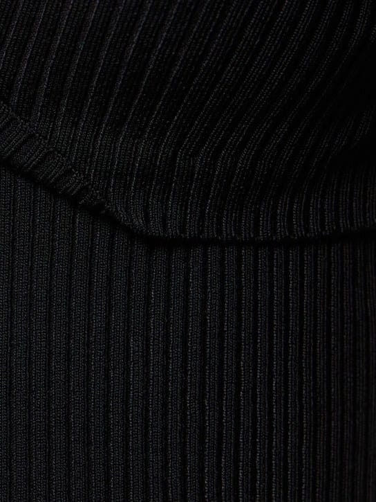ALTUZARRA: Odin罗纹粘胶纤维露肩上衣