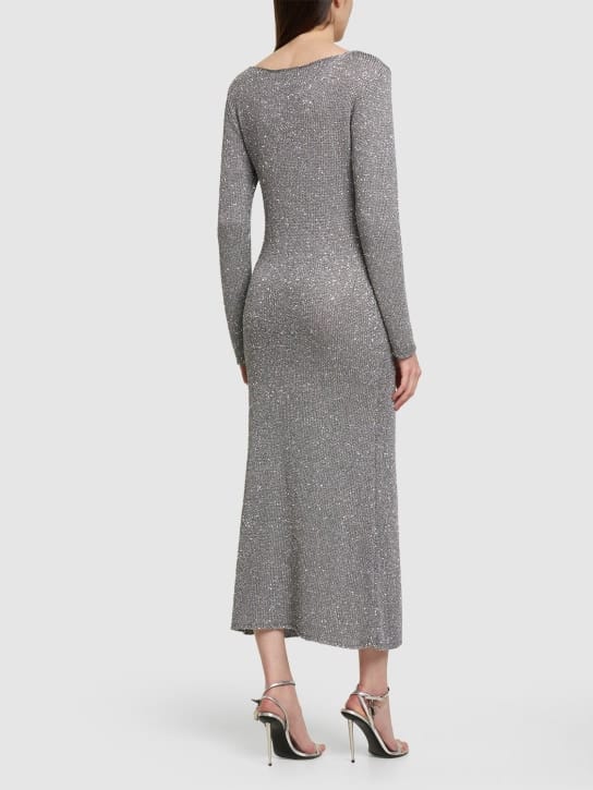 Bec + Bridge: Abito lungo in maglia con paillettes