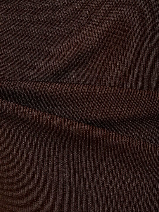 Aya Muse: Ribbed knit maxi dress with cut-outs
