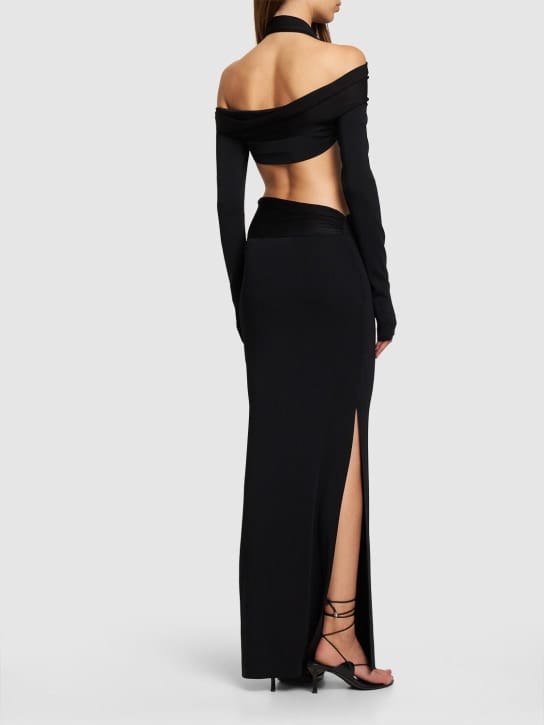 Aya Muse: Cut-out maxi dress with slit