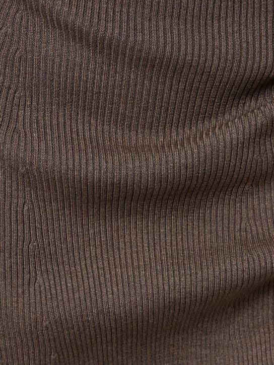 Peter Do: Abito lungo in maglia di seta