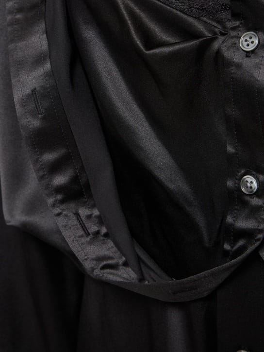 Alexander Wang: Abito a camicia in raso di seta